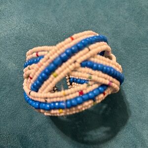 Colorful Beaded Cuff Bracelet